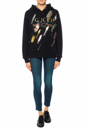 Sweatshirt with a sequin finish, zdjęcie 2 Sweatshirt with a sequin finish od Gucci